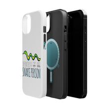 DistinctInk ToughCase for Apple iPhone, Compatible with MagSafe Charging - Definitely a Snake Person