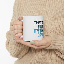 DistinctInk Glossy White Coffee / Tea Mug - That's Not Sweat It's My Fat Crying