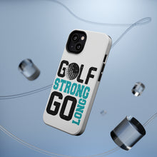 DistinctInk ToughCase for Apple iPhone, Compatible with MagSafe Charging - Golf Strong Go Long