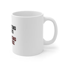 DistinctInk Glossy White Coffee / Tea Mug - She's Eating For Two, I'm Drinking for 3