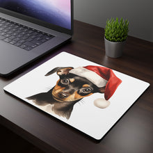 DistinctInk Mouse Pad - 1/4" Foam Rubber - Miniature Pinscher Puppy Drawing