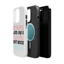 DistinctInk ToughCase for Apple iPhone, Compatible with MagSafe Charging - ER Nurse Just Like Regular But Cooler