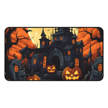 DistinctInk Desk Mat with Darkness Falls on Halloween Design for Halloween