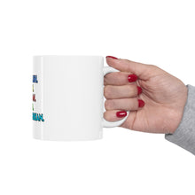 DistinctInk Glossy White Coffee / Tea Mug - Speak English Kiss French Dress Italian