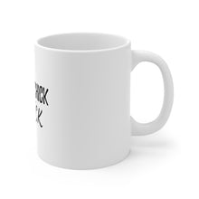 DistinctInk Glossy White Coffee / Tea Mug - I'm a Chick with a Stick Golf