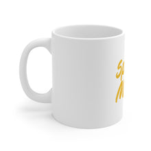 DistinctInk Glossy White Coffee / Tea Mug - Sporty Mom