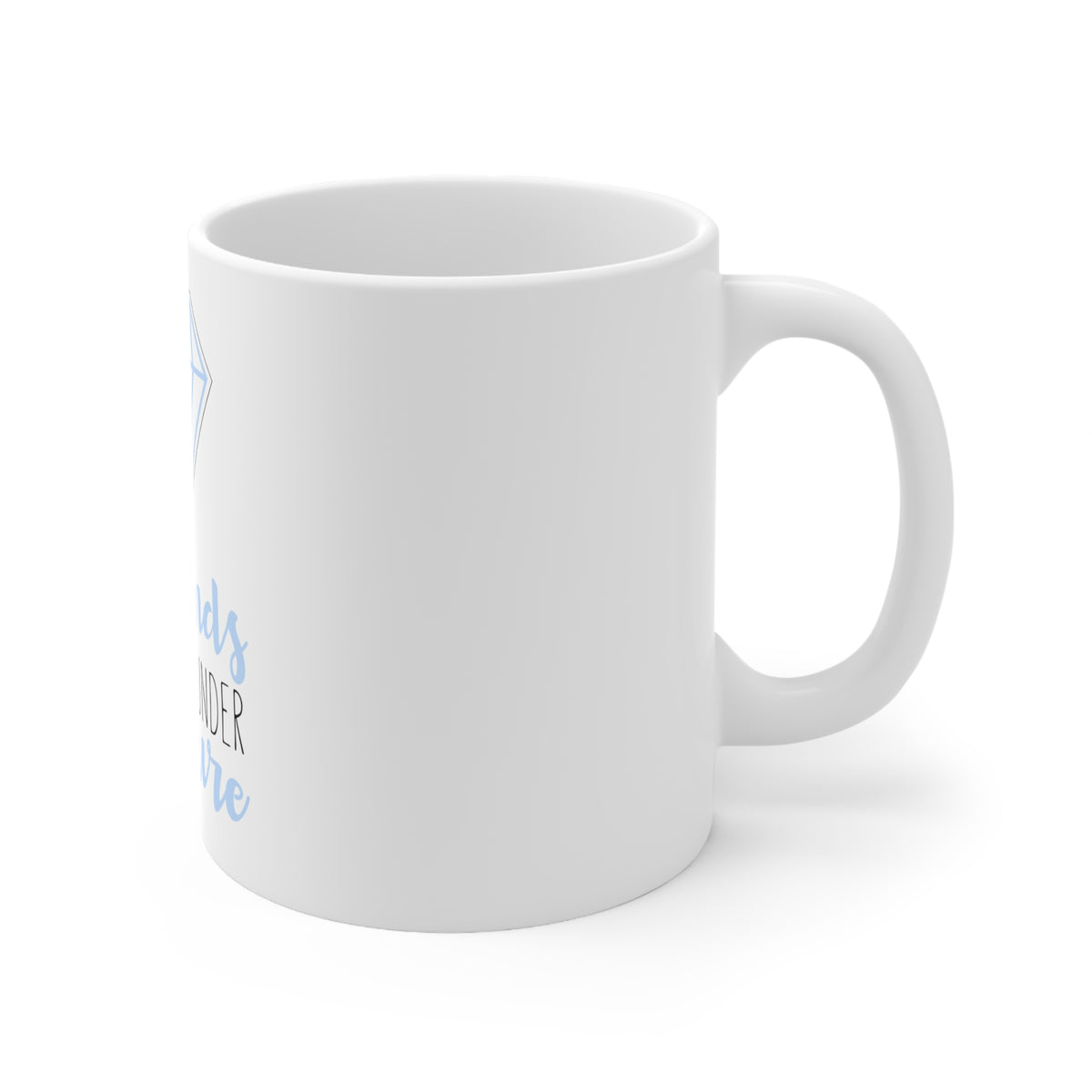 Glossy White Coffee / Tea Mug - Diamonds Are Made Under Pressure, view 3
