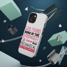 DistinctInk ToughCase for Apple iPhone, Compatible with MagSafe Charging - Strongest Women are Mechanical Engineers