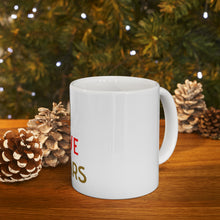 DistinctInk Glossy White Coffee / Tea Mug - I Love Cigars