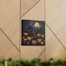 DistinctInk Canvas Wall Art with Spooky All Hallows' Eve for Halloween