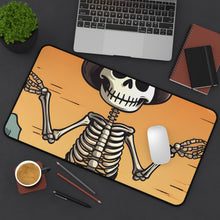 DistinctInk Desk Mat with Skelefun Halloween Design for Halloween