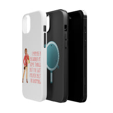 DistinctInk ToughCase for Apple iPhone, Compatible with MagSafe Charging - Beginner at Some Things Black Belt in Shopping
