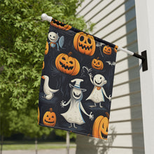 DistinctInk Garden & House Banner Flag with The Halloween Spell Design for Halloween