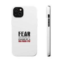 DistinctInk ToughCase for Apple iPhone, Compatible with MagSafe Charging - Never Been Chased By A Mad Mama Cow