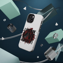DistinctInk ToughCase for Apple iPhone, Compatible with MagSafe Charging - I Puckin' Love Hockey