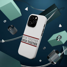DistinctInk ToughCase for Apple iPhone, Compatible with MagSafe Charging - Wish Together Swish Together Basketball