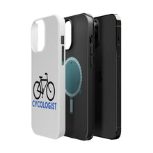 DistinctInk ToughCase for Apple iPhone, Compatible with MagSafe Charging - Cycologist Bicycle Cycling