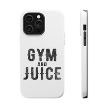 DistinctInk ToughCase for Apple iPhone, Compatible with MagSafe Charging - Gym And Juice