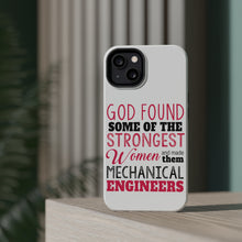 DistinctInk ToughCase for Apple iPhone, Compatible with MagSafe Charging - Strongest Women are Mechanical Engineers