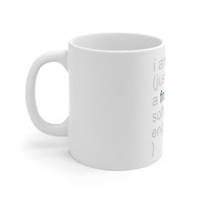 DistinctInk Glossy White Coffee / Tea Mug - I am (just) {a frustrated software engineer;}