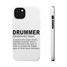 DistinctInk ToughCase for Apple iPhone, Compatible with MagSafe Charging - Drummer Dictionary Definition