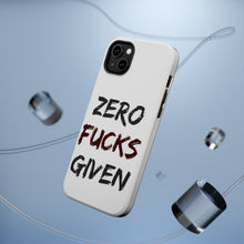 DistinctInk ToughCase for Apple iPhone, Compatible with MagSafe Charging - Zero F's Given