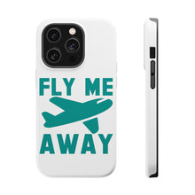 DistinctInk ToughCase for Apple iPhone, Compatible with MagSafe Charging - Fly Me Away - Travel