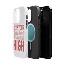 DistinctInk ToughCase for Apple iPhone, Compatible with MagSafe Charging - Keep Your Heels Head & Standards high