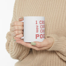 DistinctInk Glossy White Coffee / Tea Mug - 1 Casino 2 Casino 3 Casino Poor