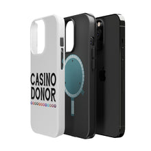 DistinctInk ToughCase for Apple iPhone, Compatible with MagSafe Charging - Casino Donor - Blackjack Gambling