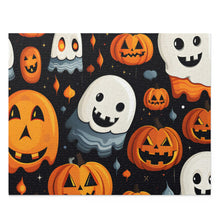 DistinctInk Jigsaw Puzzle with Spooky Halloween Night Design for Halloween