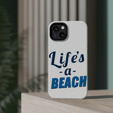 DistinctInk ToughCase for Apple iPhone, Compatible with MagSafe Charging - Life's a Beach