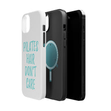 DistinctInk ToughCase for Apple iPhone, Compatible with MagSafe Charging - Pilates Hair Don't Care