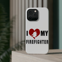 DistinctInk ToughCase for Apple iPhone, Compatible with MagSafe Charging - I Heart My Firefighter