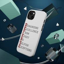 DistinctInk ToughCase for Apple iPhone, Compatible with MagSafe Charging - DEFENSE Demanding Excellence