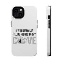 DistinctInk ToughCase for Apple iPhone, Compatible with MagSafe Charging - If You Need Me I'll Be Hiding in My Man Cave