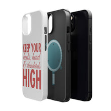 DistinctInk ToughCase for Apple iPhone, Compatible with MagSafe Charging - Keep Your Heels Head & Standards high