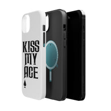 DistinctInk ToughCase for Apple iPhone, Compatible with MagSafe Charging - Kiss My ACE - Poker Blackjack Gambling
