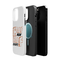 DistinctInk ToughCase for Apple iPhone, Compatible with MagSafe Charging - Half Man Half Giraffe