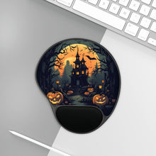 DistinctInk Mouse Pad with Wrist Rest  with Spooky Trick or Treating Design for Halloween