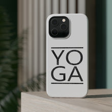 DistinctInk ToughCase for Apple iPhone, Compatible with MagSafe Charging - Yoga Black Word Art
