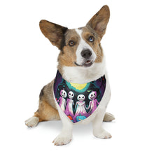 DistinctInk Adjustable Pet Banana Collar with Exploring the Unknown Design for Halloween LGBTQ+ Pride