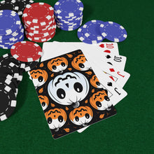 DistinctInk Playing / Poker Cards with Ghost Skeleton Cartoon Pumpkin Design for Halloween