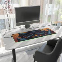 DistinctInk LED Gaming Mouse Pad with Spooky Sweet Treats Design for Halloween