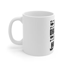 DistinctInk Glossy White Coffee / Tea Mug - I Am Drawn to Bow Hunting