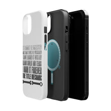 DistinctInk ToughCase for Apple iPhone, Compatible with MagSafe Charging - Mechanic Can't Be Inherited Purchased