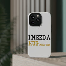 DistinctInk ToughCase for Apple iPhone, Compatible with MagSafe Charging - I Need a HUGlass of Beer