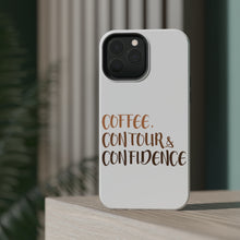 DistinctInk ToughCase for Apple iPhone, Compatible with MagSafe Charging - Coffee Contour & Confidence