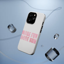 DistinctInk ToughCase for Apple iPhone, Compatible with MagSafe Charging - More Fun More Sun