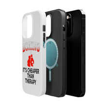 DistinctInk ToughCase for Apple iPhone, Compatible with MagSafe Charging - Boxing It's Cheaper Than Therapy